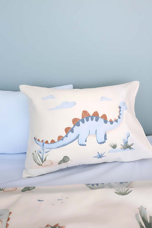 Dinoro Mavi %100 Pamuklu Bebek Nevresim Takımı - 4 Parça