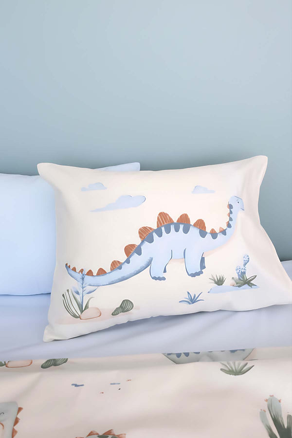 Dinoro Mavi %100 Pamuklu Bebek Nevresim Takımı - 4 Parça