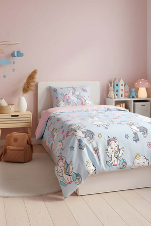 Junior Twinka %100 Pamuklu Tek Kişilik Çocuk Nevresim Takımı