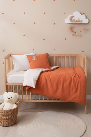 Cuddly Nakışlı %100 Pamuklu Bebek Nevresim Takımı