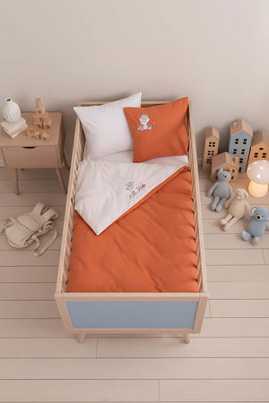 Cuddly Nakışlı %100 Pamuklu Bebek Nevresim Takımı