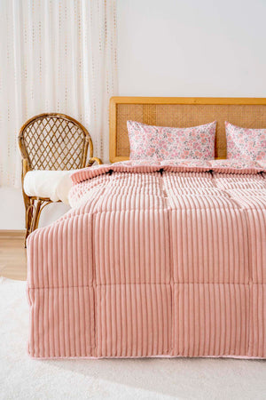 Pembe Bahar Outlet Tek Kişilik Tresa Uyku Seti