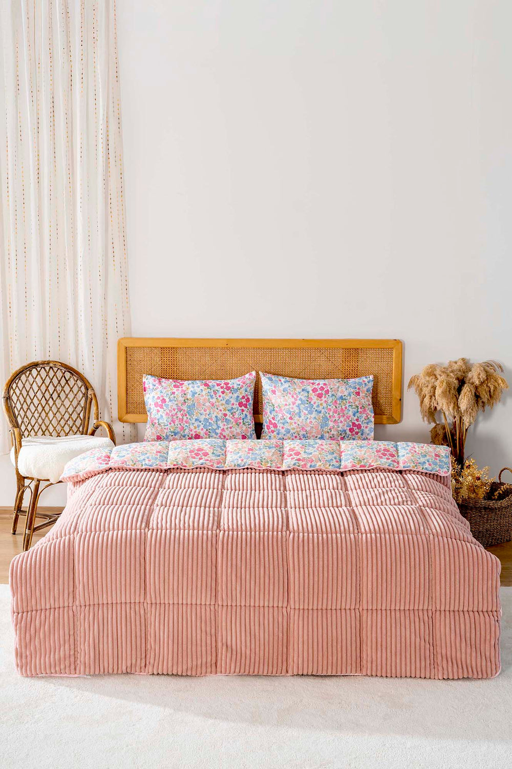 Sevda Çiçeği Outlet Pudra Çift Kişilik Tresa Uyku & Çeyiz Seti