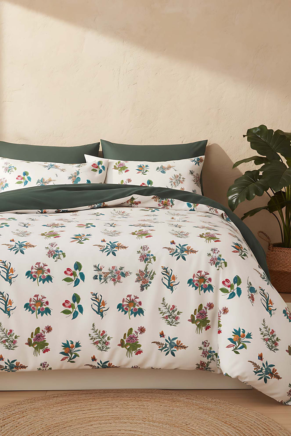 Bianca Çift Kişilik Naturel İpeksi Outlet Nevresim Takımı