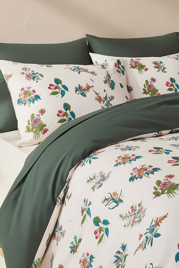 Bianca Çift Kişilik Naturel İpeksi Nevresim Takımı