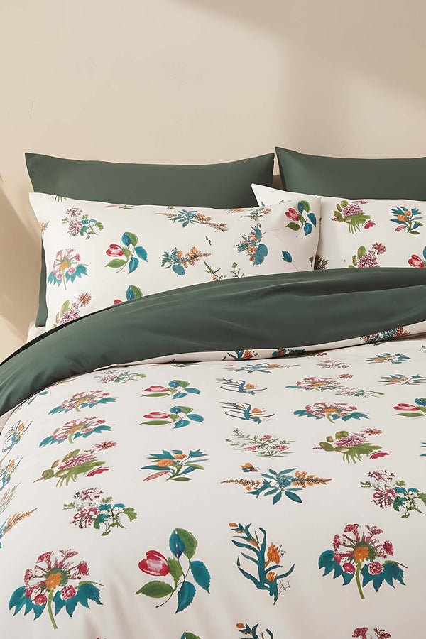 Bianca Çift Kişilik Naturel İpeksi Nevresim Takımı