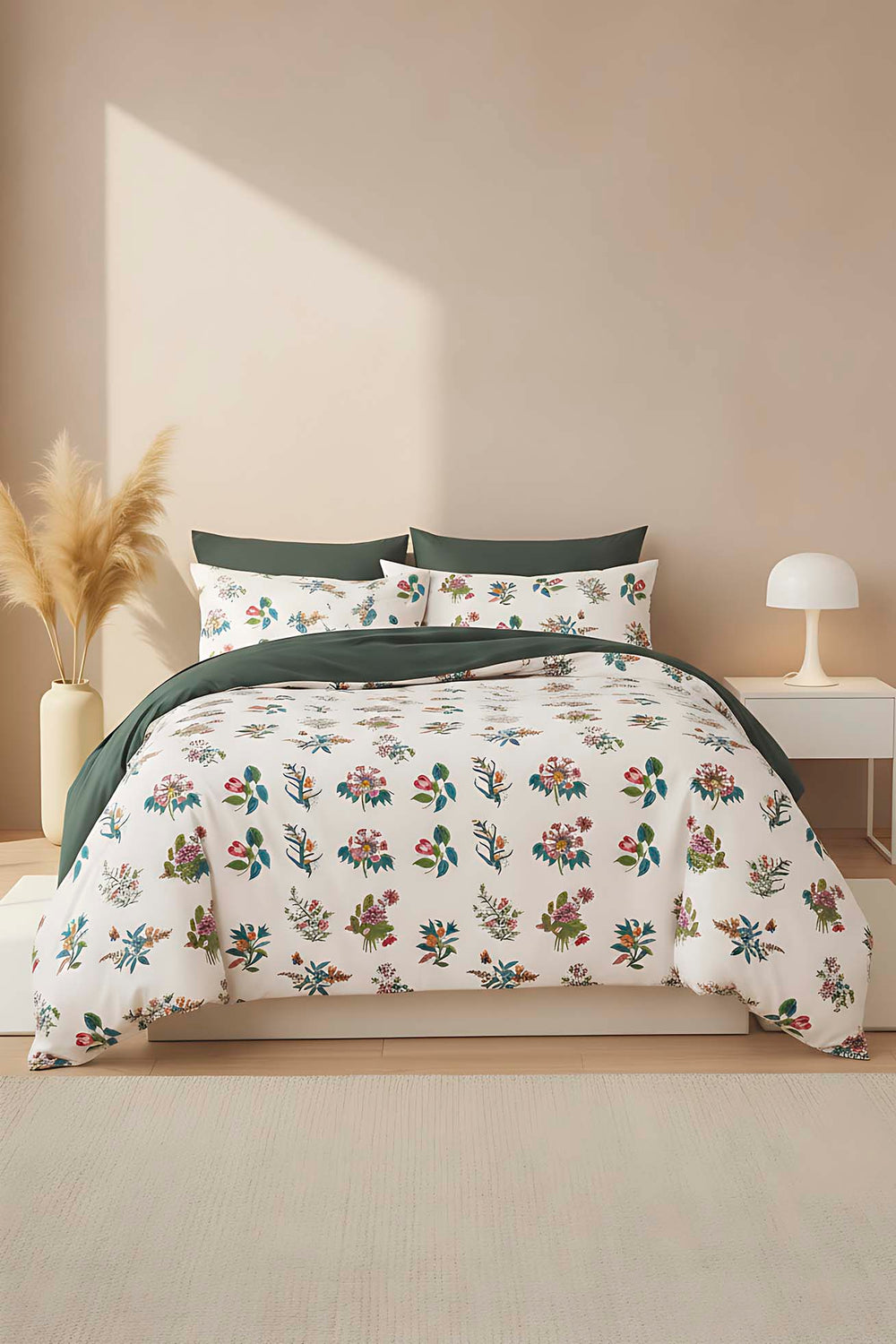 Bianca Çift Kişilik Naturel İpeksi Outlet Nevresim Takımı