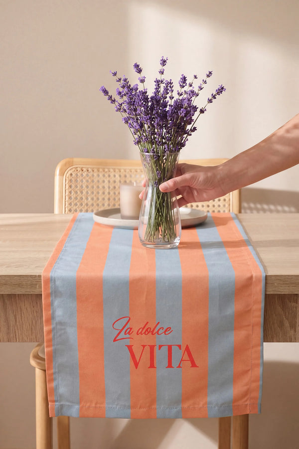 La Dolce Vita Baskılı Runner 40x140 cm