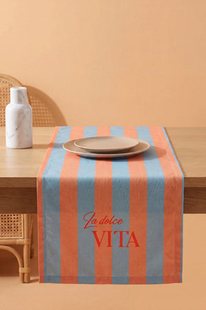 La Dolce Vita Baskılı Runner 40x140 cm
