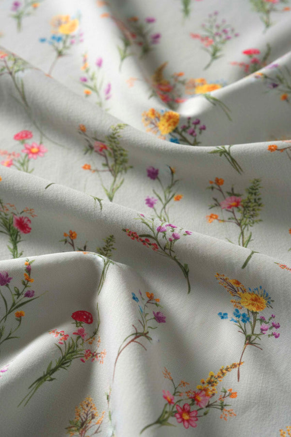 Begonvil Çift Kişilik Naturel İpeksi Outlet Nevresim Takımı