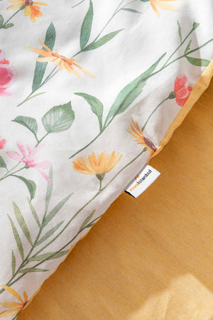 Botanical Çift Kişilik Naturel İpeksi Outlet Nevresim Takımı