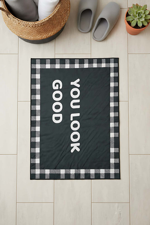 You Look Good Outlet Koyu Antrasit Banyo Paspası