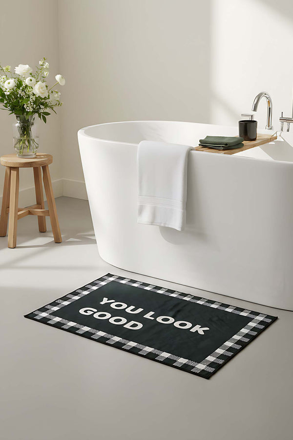 You Look Good Outlet Koyu Antrasit Banyo Paspası