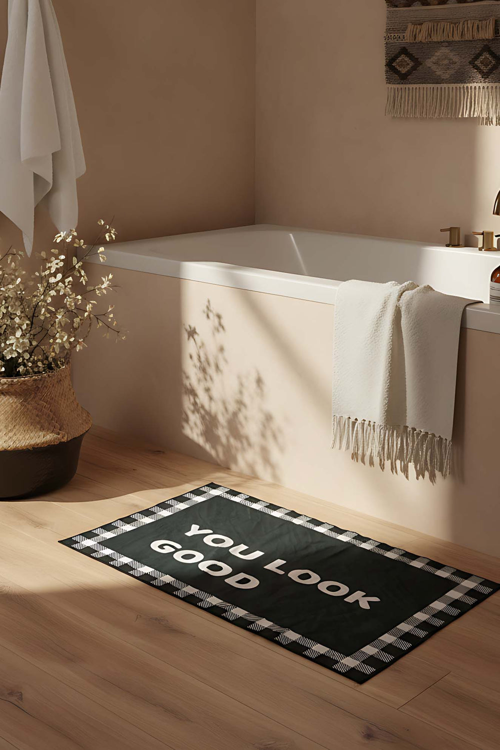 You Look Good Outlet Koyu Antrasit Banyo Paspası