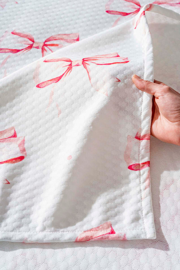 Kurdele Outlet Çift Kişilik Baskılı Pike 200 x 220 cm