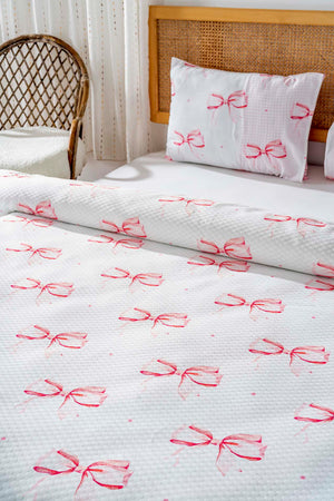 Kurdele Outlet Çift Kişilik Baskılı Pike 200 x 220 cm