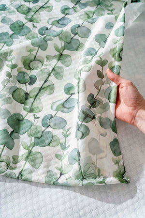 Okaliptus Çift Kişilik Baskılı Pike 200 x 220 cm