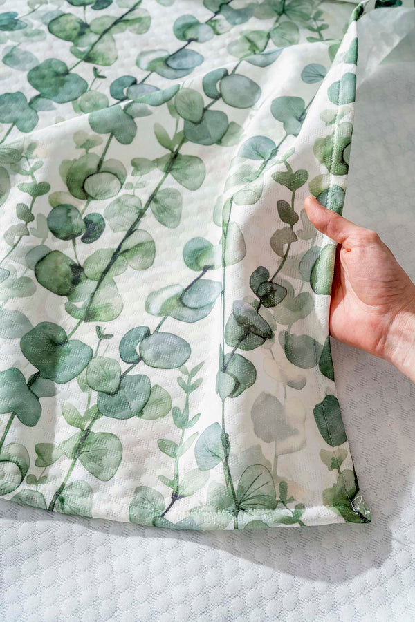 Okaliptus Çift Kişilik Baskılı Pike 200 x 220 cm