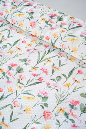 Botanical Çift Kişilik Baskılı Pike 200 x 220 cm