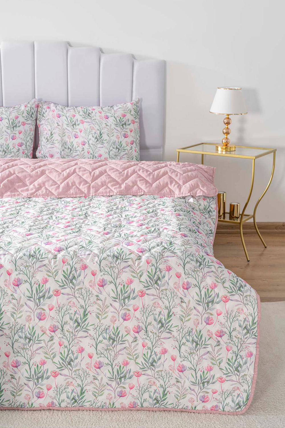 Cherie Çift Kişilik Outlet Pamuklu Kapitone Pike & Yatak Örtüsü
