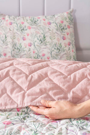 Cherie Tek Kişilik Outlet Pamuklu Kapitone Pike & Yatak Örtüsü