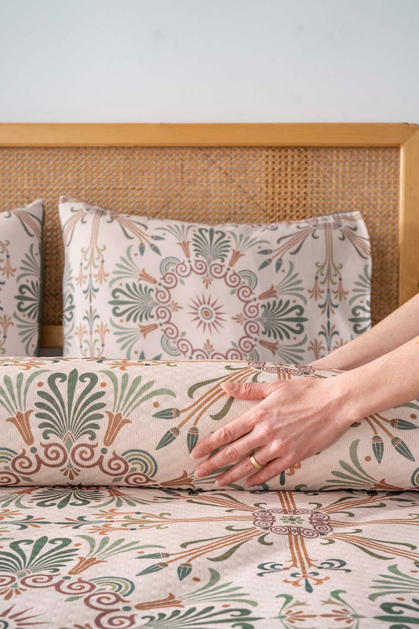 Etnik Saray Outlet Çift Kişilik Baskılı Pike 200 x 220 cm