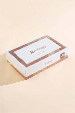 Florita Bej Çift Kişilik Nakışlı 6 Parça %100 Pamuklu Nevresim Takımı & Çeyiz Seti